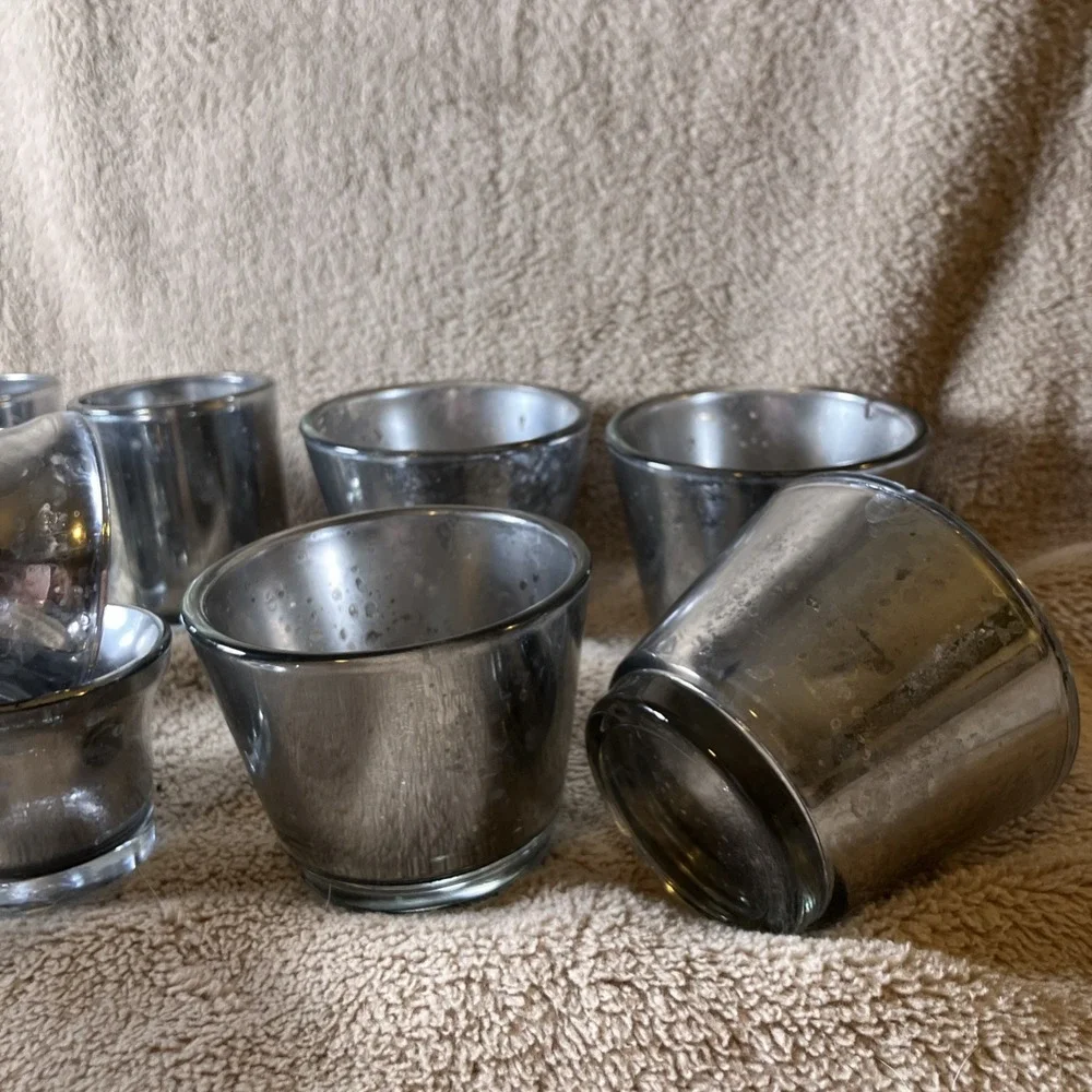 Libbey Glass Set Of 12‎ Shot Glass Cocktail Bar Espresso Tea Light Votive Silver